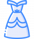 blue dress icon
